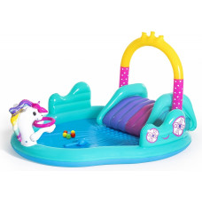 Бассейн надувной Bestway Magical Unicorn Carriage 53097, 274x198x137 см
