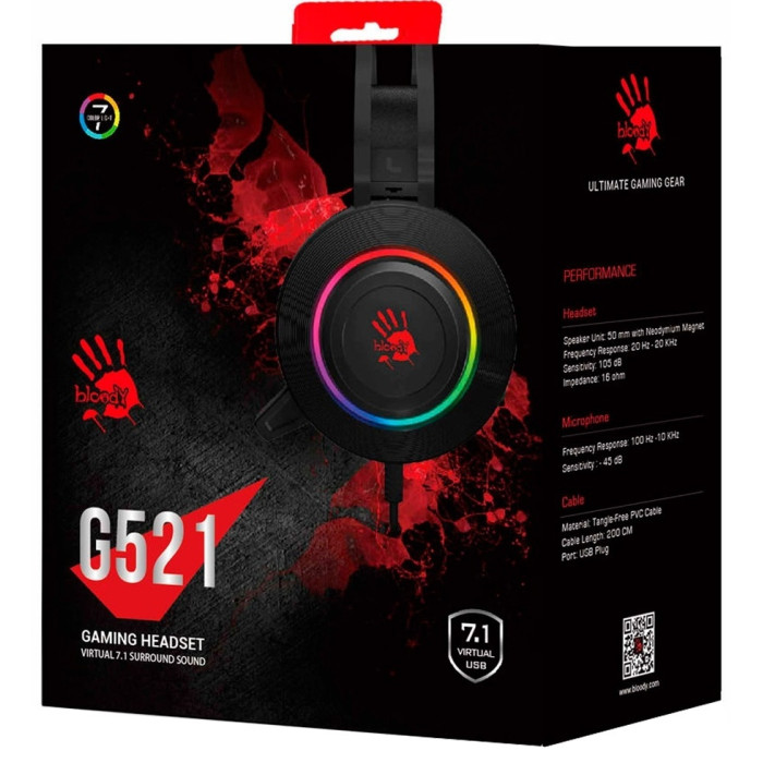 A4Tech Bloody G521 черный