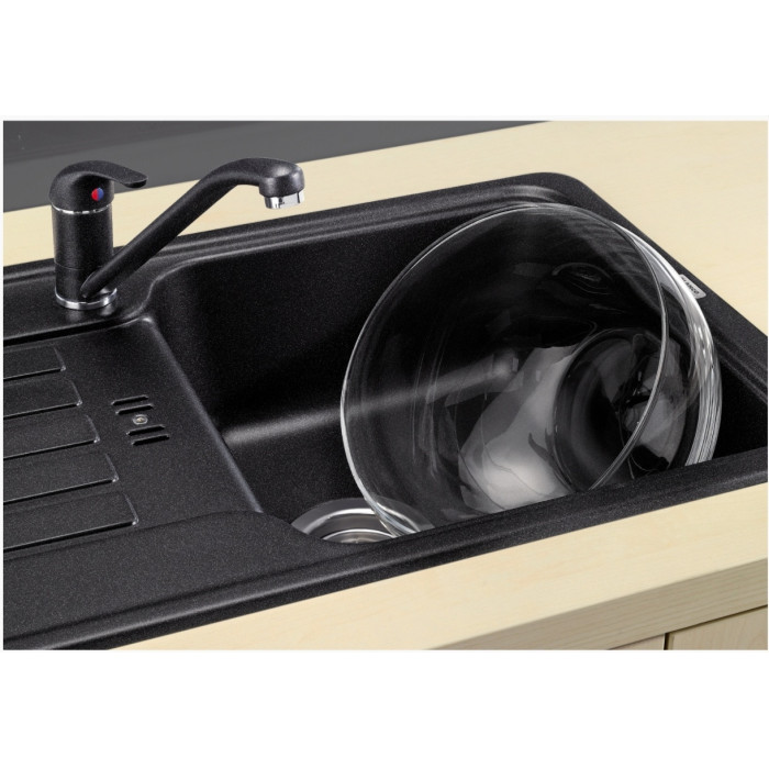 Смеситель для кухни (мойки) Blanco Daras 526233 черный, однозахватный