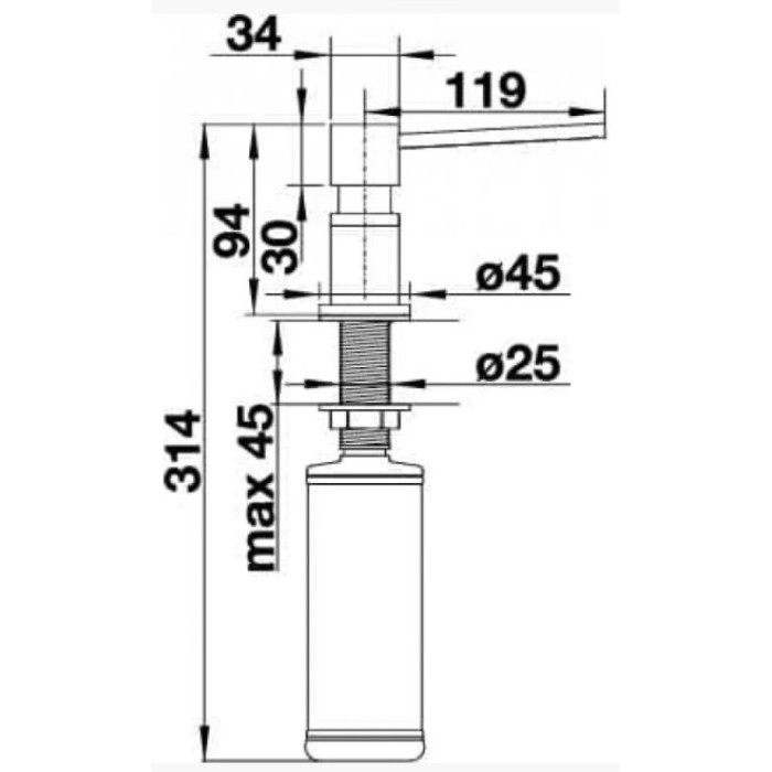 Диспенсер для жидкого мыла Blanco 525815