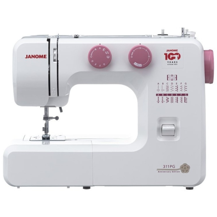 Janome 311PG Anniversary Edition белый, розовый