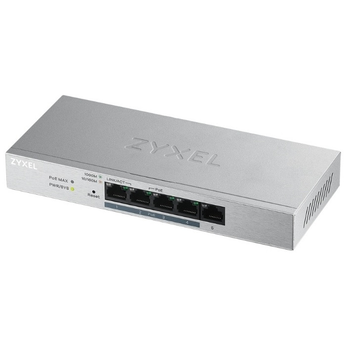 ZyXEL GS1200-5HPv2-EU0101F серебристый