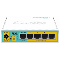 MikroTik hEX PoE lite RB750UPr2 белый