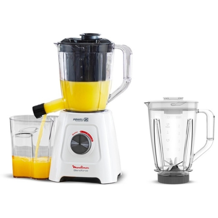 соковыжималка стационарный Moulinex Blendforce Powelix LM42Q110 белый, черный