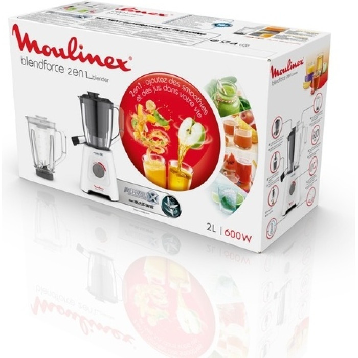соковыжималка стационарный Moulinex Blendforce Powelix LM42Q110 белый, черный