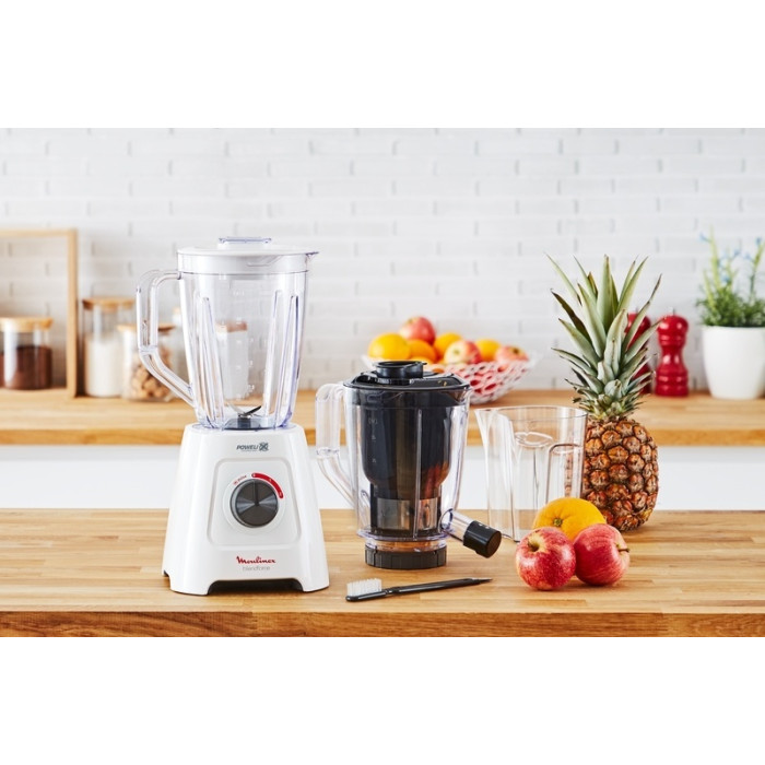 соковыжималка стационарный Moulinex Blendforce Powelix LM42Q110 белый, черный