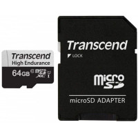 Карта памяти MicroSD 64GB Class 10 U1 Transcend TS64GUSD350V