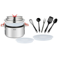 Tefal смешанный набор G720SD74 Opti'Space сталь, пластик 13 в 1