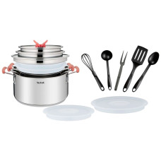 Tefal смешанный набор G720SD74 Opti'Space сталь, пластик 13 в 1