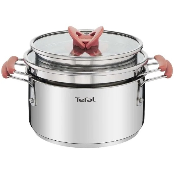 Tefal смешанный набор G720SD74 Opti'Space сталь, пластик 13 в 1