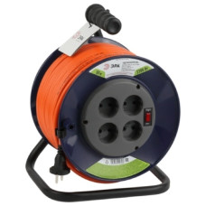 Удлинитель на катушке ЭРА RPx-4s-2x1.5, 50 м