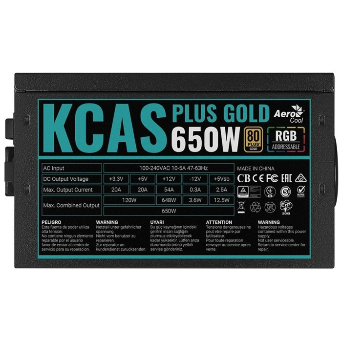 AeroCool KCAS Plus Gold 650W RGB