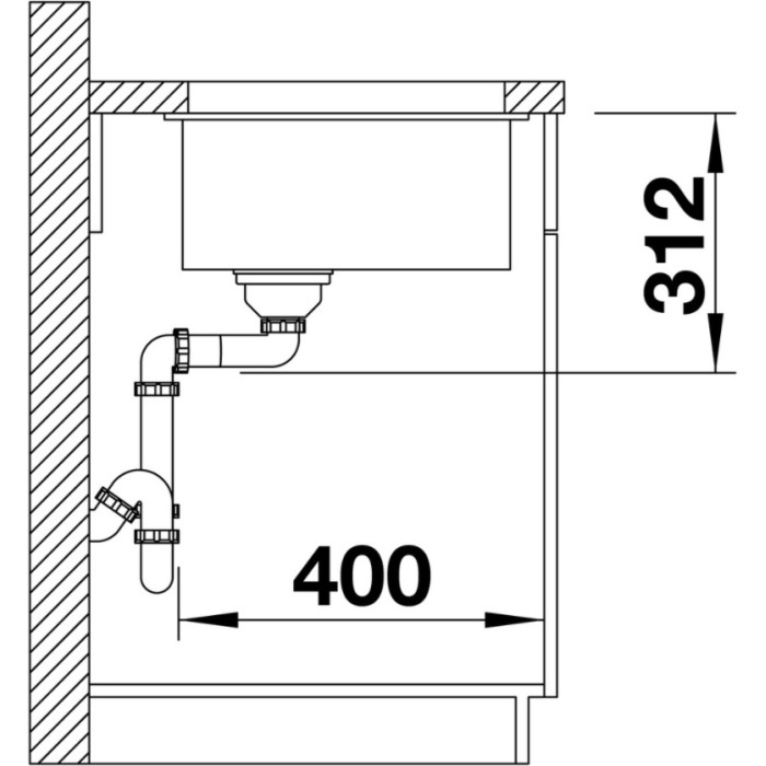 Blanco Subline 500-U 523436 белый