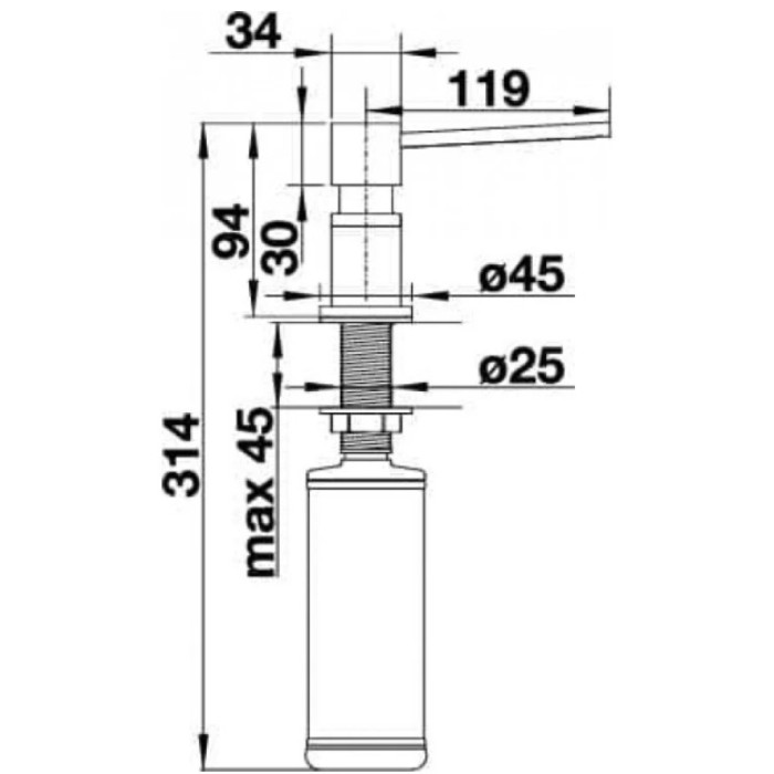 Диспенсер для жидкого мыла Blanco 525810