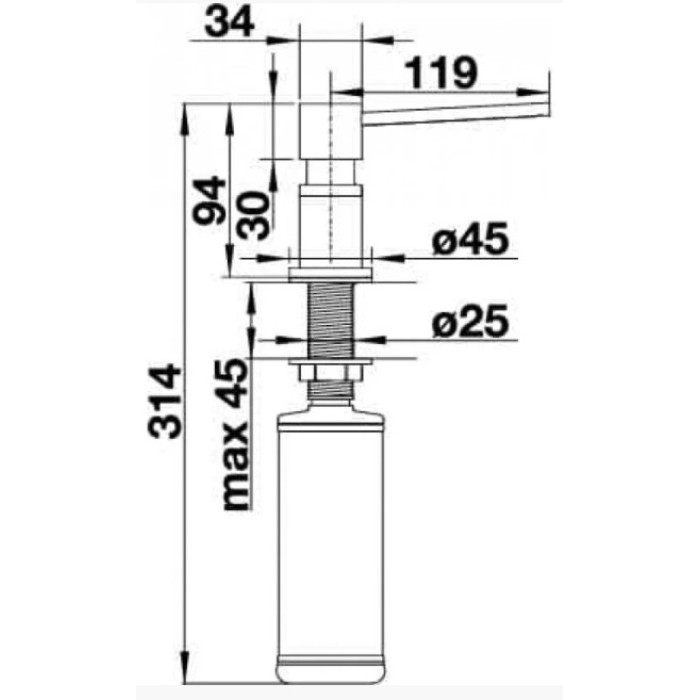 Диспенсер для жидкого мыла Blanco 525817