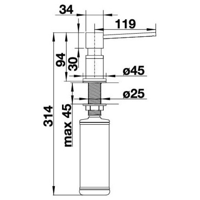 Диспенсер для жидкого мыла Blanco 525789