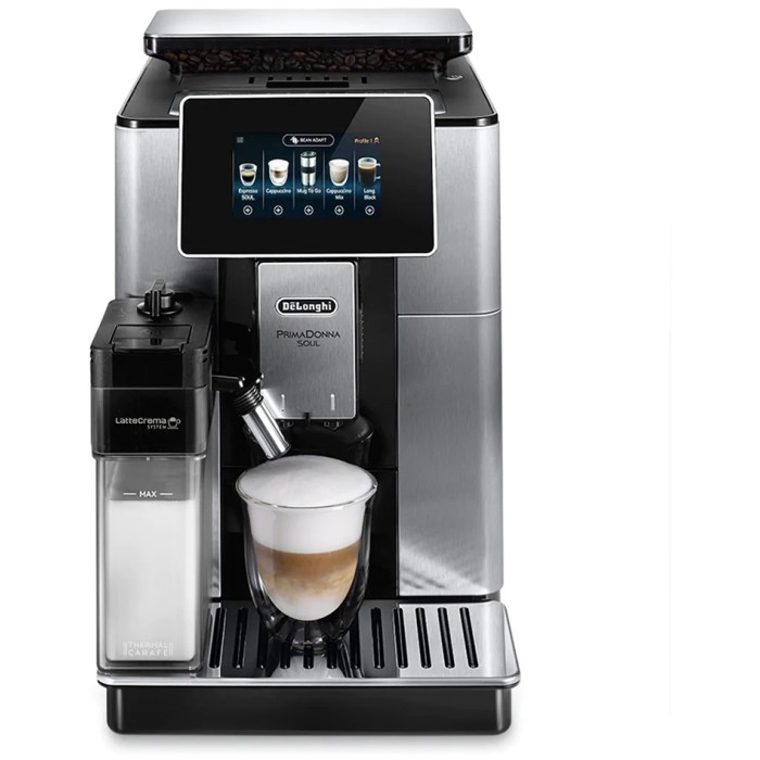 Кофемашина Delonghi ECAM 610.74.MB PrimaDonna Soul серебристый