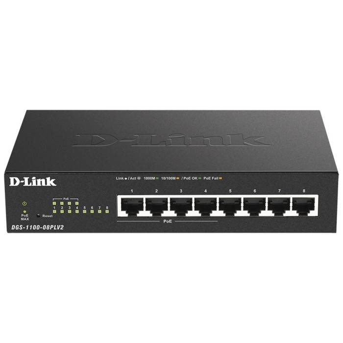 D-Link DGS-1100-08PLV2/A1A черный