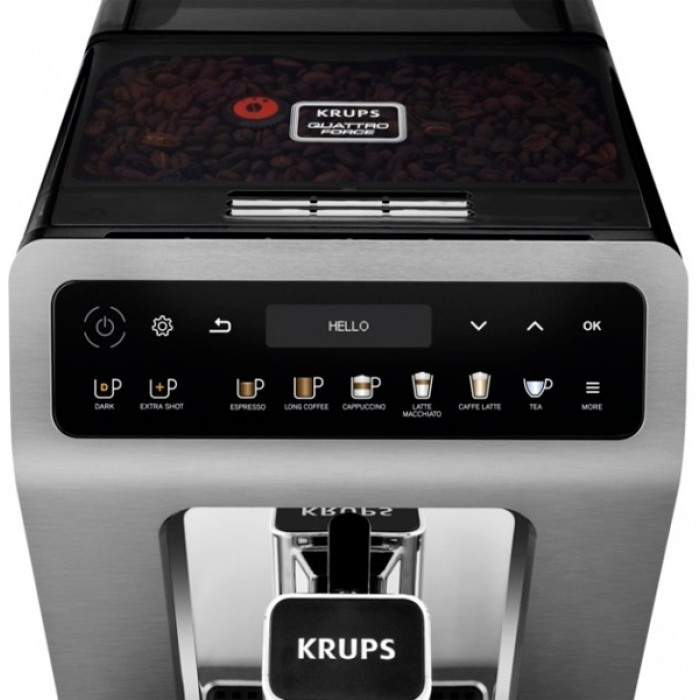 Кофемашина Krups EA894T10 серебристый