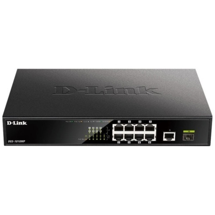 D-Link DGS-1010MP/A1A черный