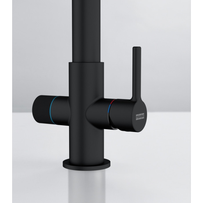 Смеситель для кухни Franke Lina Clear Water 2.0 L Swivel MB (120.0730.802), латунь, цвет черный