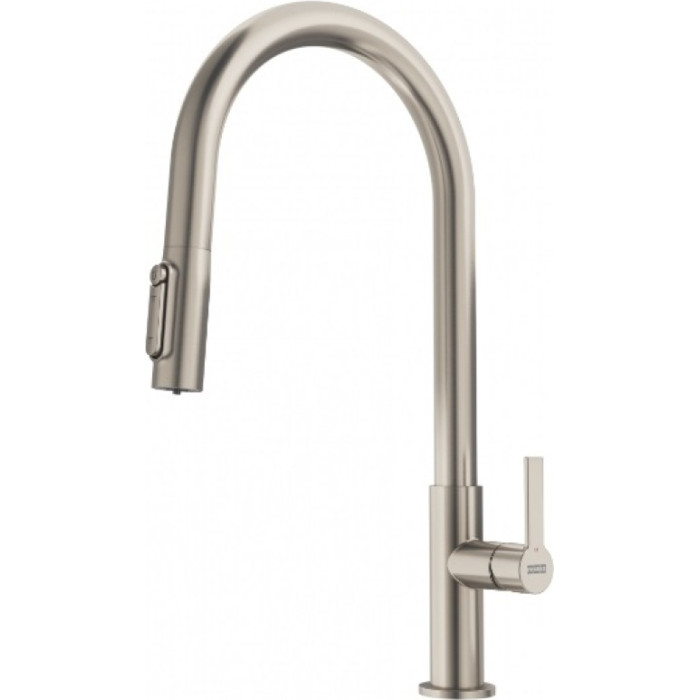 Смеситель для кухни Franke Maris Slim Clear Water J Pulldown DS (120.0736.604), латунь, цвет серебристый