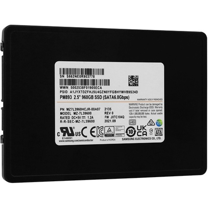 SSD Samsung PM893 (MZ7L3960HCJR-00A07) 960 Гб