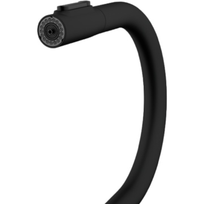 Смеситель для кухни Franke Maris Slim Clear Water J Pulldown MB (120.0730.911), латунь, цвет черный