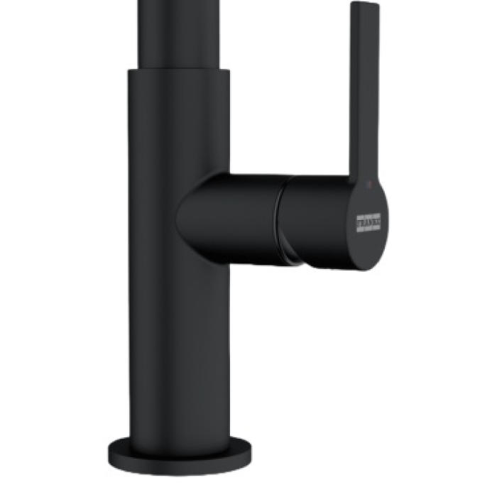 Смеситель для кухни Franke Maris Slim Clear Water J Pulldown MB (120.0730.911), латунь, цвет черный