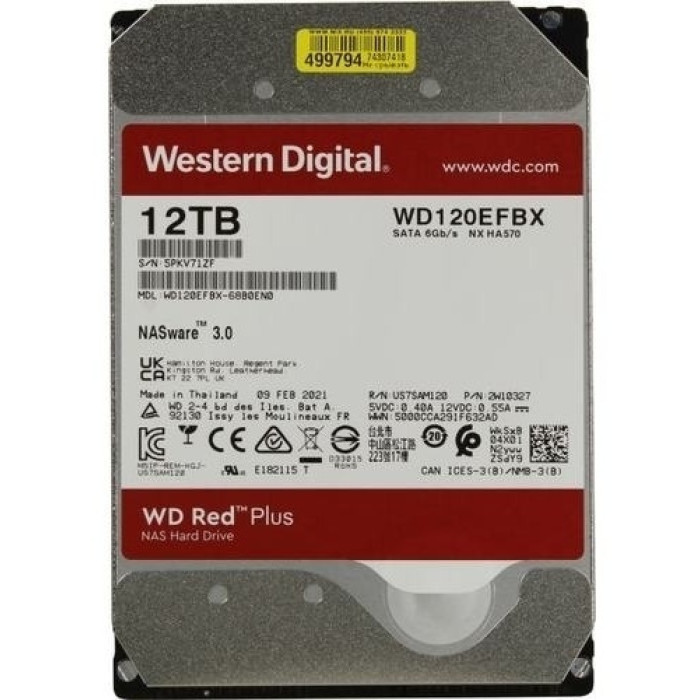 Western Digital Red Plus 12 Тб WD120EFBX