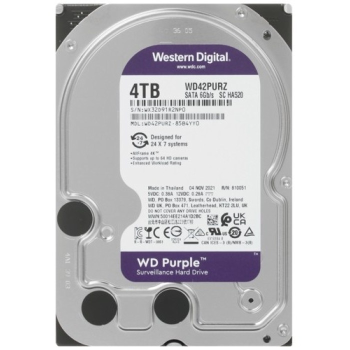 HDD Western Digital Purple WD42PURZ 4000 ГБ