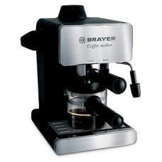 Кофеварка BRAYER BR1103 серебристый, черный