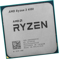 AMD CPU Desktop Ryzen 3 4C/8T 4100 (3.8/4.0GHz Boost,6MB,65W,AM4) Box