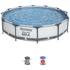Бассейн каркасный Bestway Steel Pro Max/56416, 366x366x76 см
