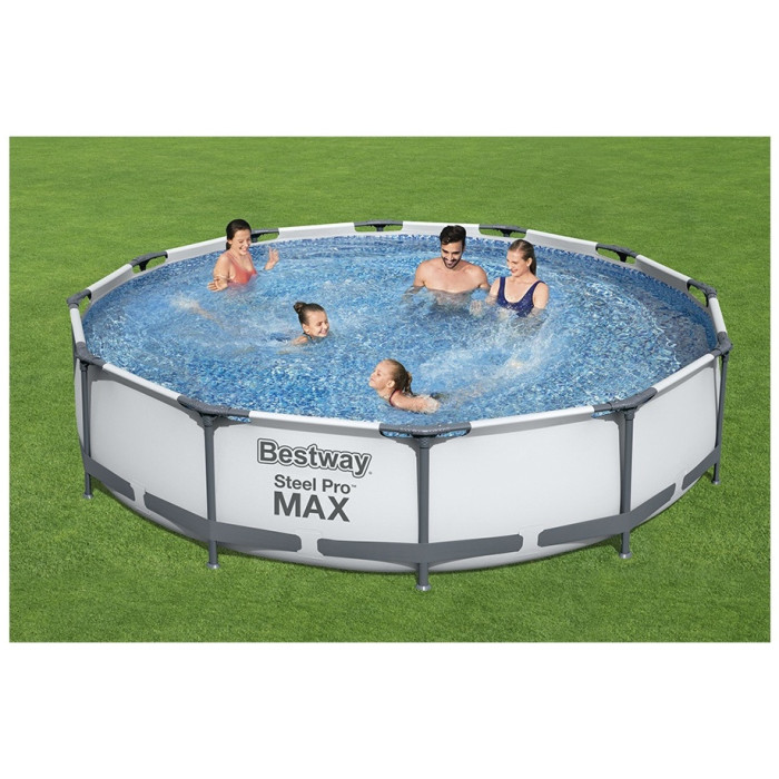 Бассейн каркасный Bestway Steel Pro Max/56416, 366x366x76 см