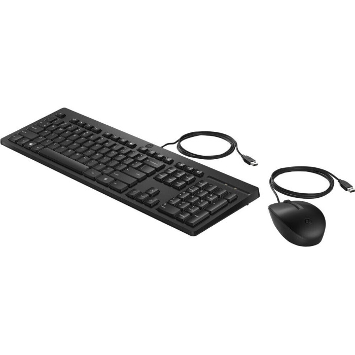 HP 225 Wired Mouse and Keyboard Combo 286J4AA черный