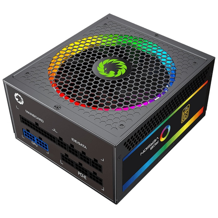 Блок питания Gamemax RGB 550W Rainbow (Gold)