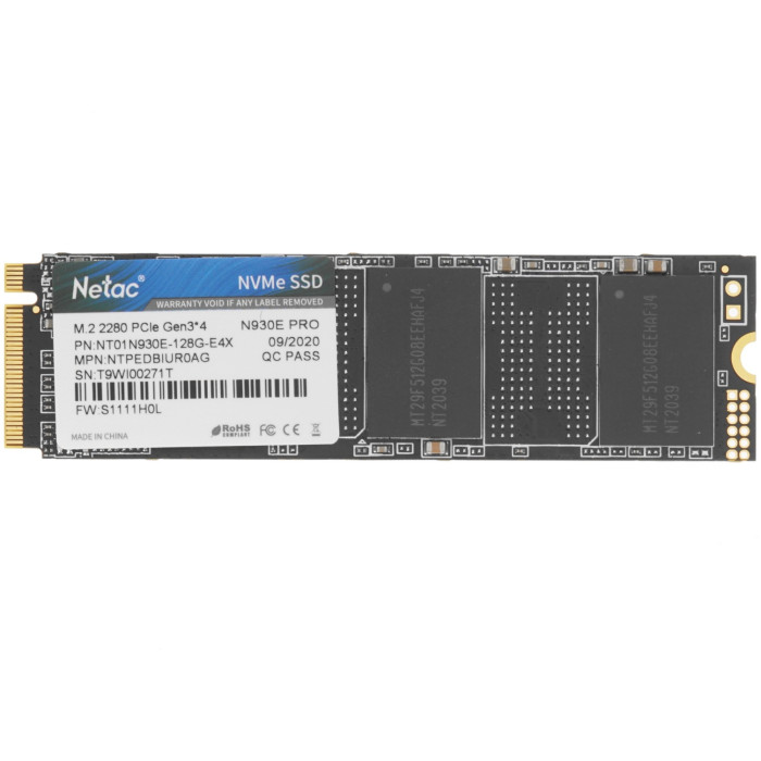 SSD Netac NT01N930E-128G-E4X 128 Гб