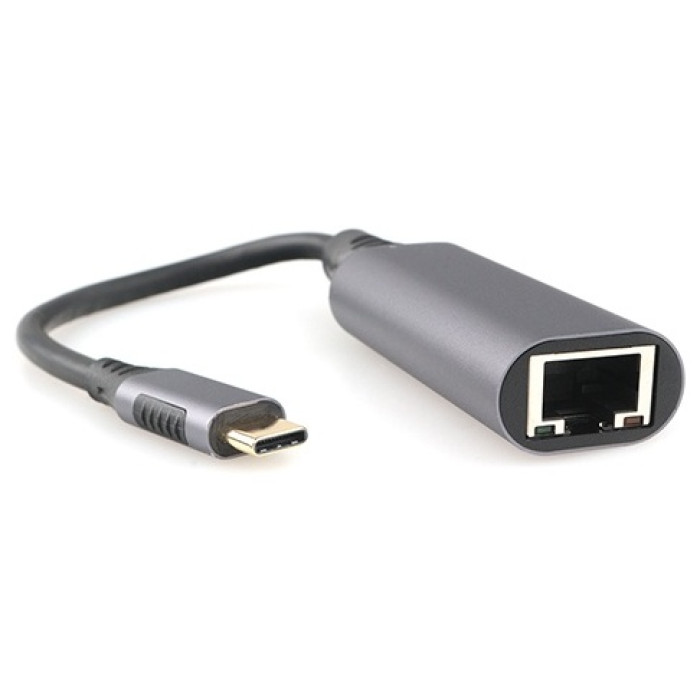 Переходник Cablexpert USB Type-C - RJ-45 0.24 м A-USB3C-LAN-01