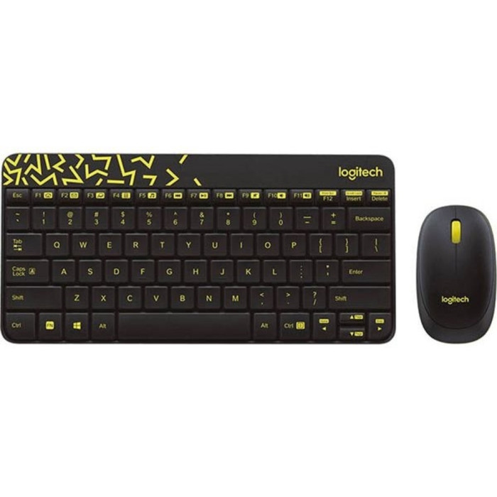 Logitech MK240 Nano 920-008213 черный + мышь