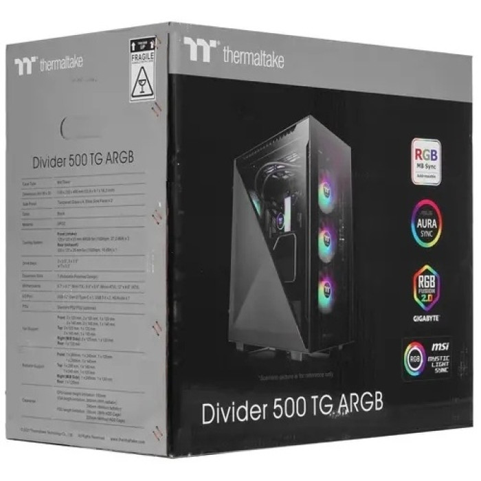 Thermaltake Divider 500 TG ARGB CA-1T4-00M1WN-01 черный