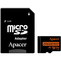 Карта памяти Apacer AP256GMCSX10U8-R 256GB с адаптером SD