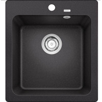 Blanco накладная Naya 45 525222 39.5x20 см черный