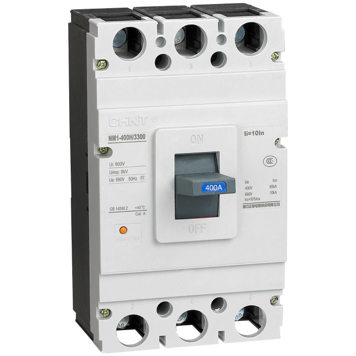 Автоматический выключатель CHINT NM1-400S/3Р 400A 35кА