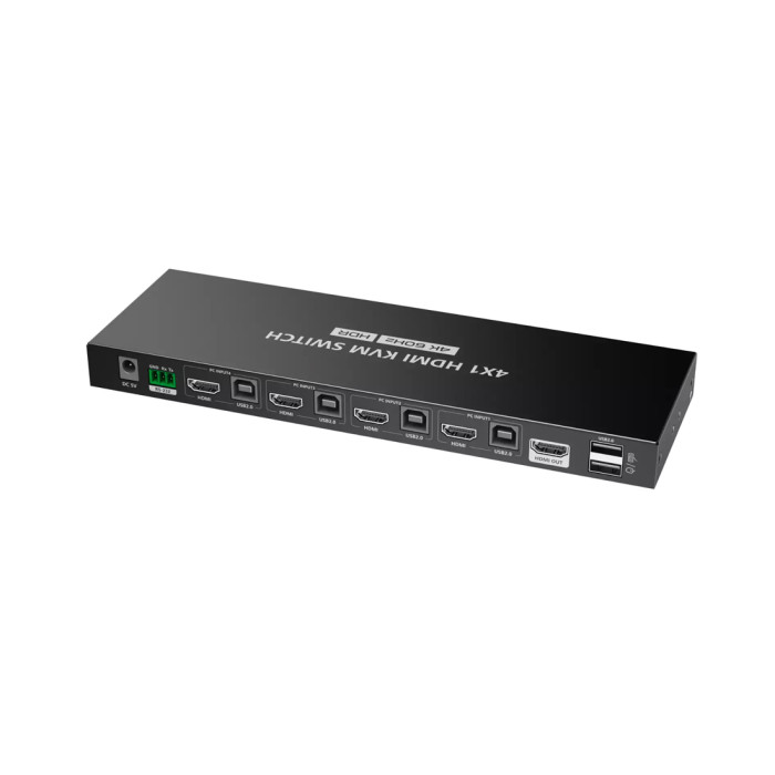 Переключатель HDMI KVM LENKENG LKV441 (4K, 4x1)<br>64902