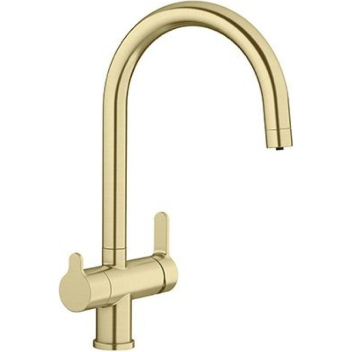 Смеситель для кухни (мойки) Blanco Trima Satin Gold 526695, двухзахватный
