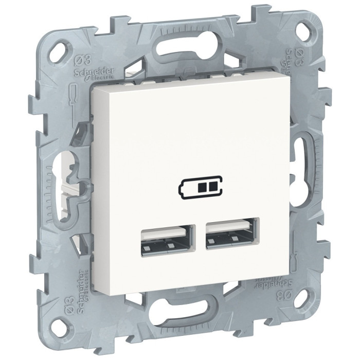 Schneider Electric встраиваемая NU541818 UNICA NEW, USB-розетка