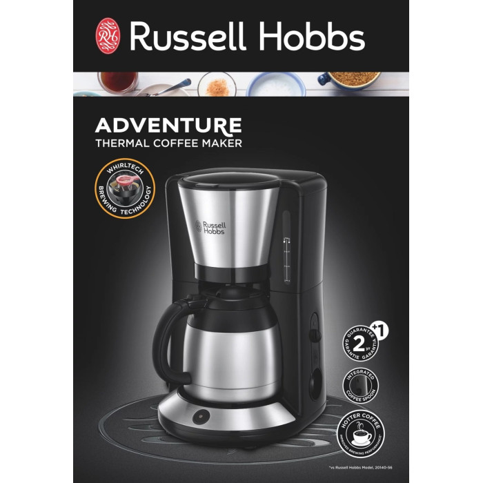 Кофеварка Russell Hobbs 24020-56 мультиколор, черный