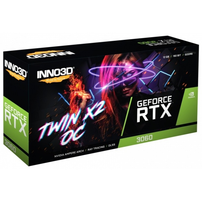 Inno3D GeForce RTX 3060 TWIN X2 OC N30602-12D6X-11902120H 12 ГБ