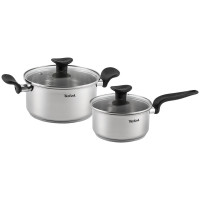 Tefal набор кастрюль E308S474 сталь 4 в 1